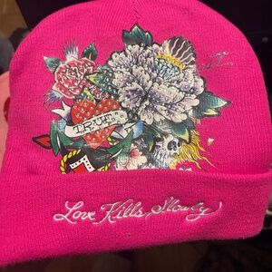 Hot Pink Ed Hardy Beanie